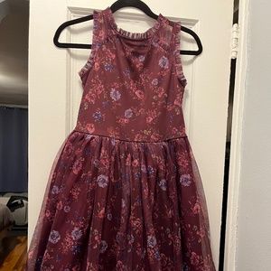 ZENZI GIRLS PURPLE FLORAL DRESS
